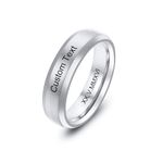 MeMeDIY Promise Ring Personalized Stainless Steel Couples Rings Engraved Wedding Ring Set for Men Women | Spinner Rings | I Love You Ring Wedding Band Rotatable Engagement Rings -Style D1-7#