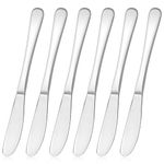 Nakutita 6 Pcs Butter Knife Spreader, Stainless Steel Spreader Knives, Dessert Jam Table Cheese Knife Set, Kitchen Tool Cutlery for Butter Cheese Pastry Making, Kitchen Gadgets