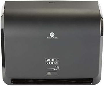 Pacific Blue Ultra 9" Mini Automatic Paper Towel Dispenser by GP PRO (Georgia-Pacific), Black, 54518, 14.1" W x 6.5" D x 11.1" H - New Version