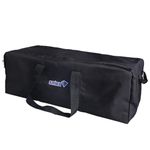 Azarxis Large Travel Luggage Duffel Bag, 55L / 100L / 150L Lightweight Foldable Bag for Luggage Gym Sports Camping Travelling Cycling Storage Shopping (Black - 55L)