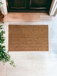 Natural Coco & Coir Door Mat Indoor & Outdoor Eco-Friendly Coir Indoor Mat Premium Quality Non-Slip Entrance Welcome Mat Front Door Doormat Latex Backed Removes Grass, Mud & Dirt 40x60cm