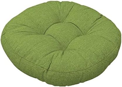 JHuanic - Cuscino rotondo per sedia, morbido, lavabile, per interni, esterni, giardino, cucina, ufficio, patio (50 x 50 cm, verde)