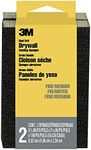 3M Drywall Sanding Sponge, 2-Pack, Fine/Medium Grits, Dual Grit Block, Medium Grit to Remove, Fine Grit to Smooth, Ideal for Sanding and Smoothing of Joint Compounds, 2-5/8 in x 3-3/4 in (19093)