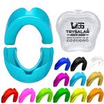 Mouth Guard Gum Shield - Mouthguards Junior Kids Youth Great School Combat Sports Rugby Soccer Hockey Muay Thai MMA Boxing Martial Arts Basketball with Case (Junior Age 8+, Baby Blue)