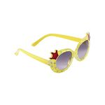 SHOP FRENZY Unisex Cat Eye Sunglasses Yellow Frame Black Lens - Pack of 1