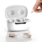Ceretone Coreone Pro Hearing Aids Rechargeable for Seniors, Super-Mini Invisible OTC Hearing Aids with Advanced Wind Noise Management - Noise Cancelling - Auto Turn On&Off - Easy Operation (Not Amplifiers)