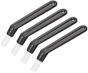 MECCANIXITY Coffee Machine Brush, 5.39" Length Nylon Head Black for Cleaning Espresso Machines, Grinders Pack of 4