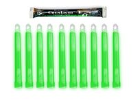 Cyalume 9-42290 ChemLight Military Grade Chemical Light Sticks-12 Hour Duration Light Sticks Provide Intense Light, Ideal as Emergency or Safety Lights, for Tactical Applications, Hiking or Camping and Much More, Standard Issue for U.S. Military Personnel-Green, 6-Long (Pack of 10)