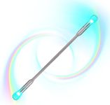 Flowtoys Lumina Twirl™ Baton v2 LED Light Up Twirling Baton - Silver (30 inches)