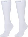 Men/Women Knee High Compression Socks Large White