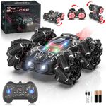 Remote Control Car Monster Truck - 2.4GHz New Upgraded Double-Sided 360° Rotating RC Cars with Headlights, 4WD Kids', Suitable for Boys and Girls