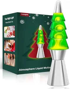 Lazzgan Christmas Tree Liquid Motion Lamp,for Mother's Day/Mom Gifts,14.5 inches Table Lamp Christmas Indoor Decorations for Adults and Kids, Mood Lighting Home Decor Lav Night Light