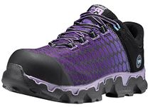 Timberland PRO Women's Powertrain Sport Alloy Toe SD+ Industrial and Construction Shoe, Black Synthetic/Lavender, 8 W US