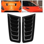 Akozon Car Hood Vent Scoop Kit Air Flow Intake Louvers Hoods Vents Bonnet Cover for Focus RS MK2 Style(Black)