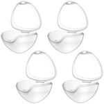 SUPVOX 4PCS Portable Pacifier Case Pacifier Box for Travel, BPA Free (Transparent)