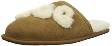 UGG Men's Scuff Logo Sheepskin Slipper, Chestnut, 8 UK