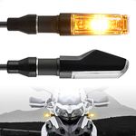 evermotor Universal Aluminum Motorcycle LED Turn Signals Lights Indicators, IP67 Waterproof, E-Mark E13, 2Pcs