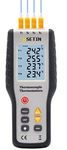 HSETIN® Thermocouple temperature meter (1372 Degree Celsius), K -Type with 4 Channel | 1 Year warranty