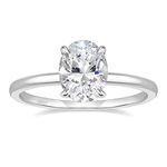 EAMTI 3CT 925 Sterling Silver Engagement Rings Oval Cut Solitaire Cubic Zirconia CZ Wedding Promise Rings for Her Wedding Bands for Women Size 7