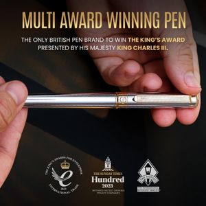 Scriveiner Silver Chrome Rollerball Pen – Luxury Writing Instrument