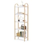 Umbra Bellwood 5-Tiered Freestanding Shelf White/Natural, 6 Tier