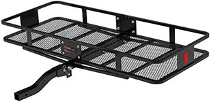 CURT Manufacturing 18153 Basket Trailer Hitch Cargo Carrier, 500 LBS Capacity, 60-Inch x 23-1/2-Inch x 5-1/2-Inch, Fits 2-Inch Receiver