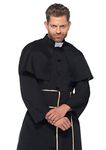 Leg Avenue Priest Costume (M/L, Black)