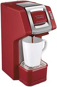 Hamilton Beach 49945 FlexBrew Single-Serve Coffee Maker Compatible with Pod Packs and Grounds, 1 Cup, Red