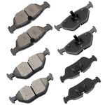 cciyu D781 D763 Front Rear Ceramic Brake Pads Kits 8pcs fit For BMW 318i,318is,318ti,3i,323Ci,323i,323is,325Ci,325i,325is,325xi,328Ci,328i,328is,Z3,Z4