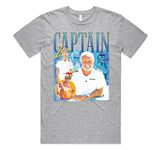 Sanfran Clothing Captain Lee Homage Top TV Show Icon Retro Below Deck Gift Unisex 90's T-Shirt Extra Large/Light Grey