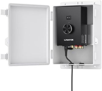 LiNKFOR Bluetooth 5.0 Power Amplifier, Peak Power 200W+200W, 44.1K/48K, 16bit Power Amplifier, Waterproof Enclosure, Wireless Audio Streaming for Outdoor Speakers