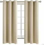 BGment Beige Room Darkening Curtain