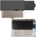 ZKFAR 1 PC Car Sun Visor Extender, 12.2" x 5.9" Retractable Multi-Function Sun Visor Protector, Portable Anti-Fog/Snow Blindness/Uv/Glare Pc Board, Universal Car Interior Accessories (Dark Gray)