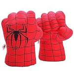 CGBOOM Smash Hands Boxing Gloves Toys Big Soft Plush Hero Fists, Superhero Toys for Boys Girls, Role Play Costume Birthday Gift for Kids Toddlers Age 3+ (1 Pair Red)