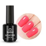 beetles Gel Polish 15mL Coral Pink Gel Manicure Diy Nail Art Gel Soak Off UV LED Nail Lamp Nail Art Manicure Salon 1 Pcs