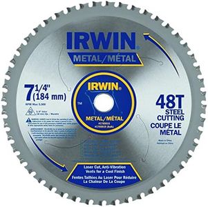 IRWIN Tools Metal-Cutting Circular Saw Blade, 7 1/4-inch, 48T (4935555)