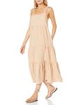 The Drop Women's Brit Tiered Ankle Maxi Tent Dress, Ginger, XL