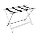 Casual Home Extra Wide Luggage Rack, 29.75" W x 15" D x 19.25" H, White