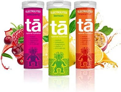 TA ENERGY - PACK x3 Tubes - Pastilles d'hydratation - Sels Minéraux - Vitamines - Faibles en calories - Réduit les crampes - MADE IN FRANCE (Citron/Fruit-Rouge/Tropical, Pack x3 Mix)