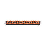 JCK Professional Quality Aluminum Double-Rail Socket Organizer (Line-strip series) with 360 degree rotary studs Black & Orange & Blue for Metric/Imperial 3/8" sockets storage.