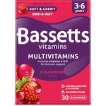 Bassetts Vitamins 3-6 Years Strawberry Flavour Multivitamins 30 Gummies