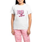 CafePress Field Hockey Chicks with Stic Women's Light Pajama Womens Pajama Set