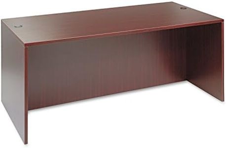 Alera ALEVA217236MY 71 in. x 35.5 in. x 29.63 in. Valencia Series Straight Front Desk Shell - Mahogany