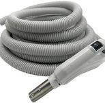 Universal Central Vacuum 35 ft Low Voltage Hose, ON-Off Switch Control-Compatible with Most Inlets - Crushproof Material