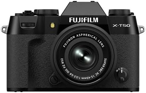 Fujifilm X-T50 Mirrorless Digital Camera XC15-45mmF3.5-5.6 OIS PZ Lens Kit - Black