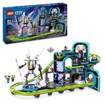 LEGO City Robot World Roller-Coaster Park Set, Creative Building Toy for 8 Plus Year Old Boys & Girls, Fairground Playset with 8 Minifigures, Fun Gift for Kids 60421