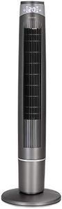 Monzana Ventilateur Colonne oscillant 90° 120cm 55W air Frais 40 m³/Min ioniseur écran LED télécommande 6 Vitesses 3 Modes Ventilateur Tour