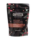 COFFEEZA Belgian Chocolate Flavoured Ground Coffee Powder | Fine Grind (Espresso & Moka Pots) | 100% Arabica Premium Grade Coffee, Medium-Dark Roasted - 250gm, Bag