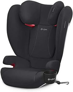 CYBEX B-Fix High Back Booster Seat - Lightweight, Latch Installation, Linear Side Impact Protection, Adjustable Headrest - For Kids 40-120 lbs, Volcano Black