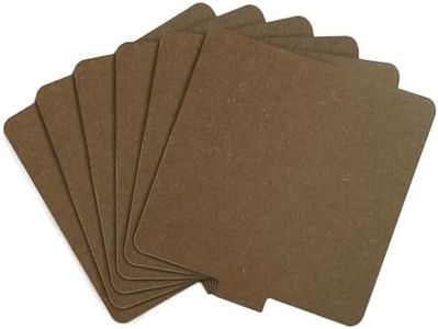 Touri Pottery Bats Set for Pottery Wheel - 6 Pack 7” Square Inner Bats Only, Ceramic Tools for Pottery Making, Brown